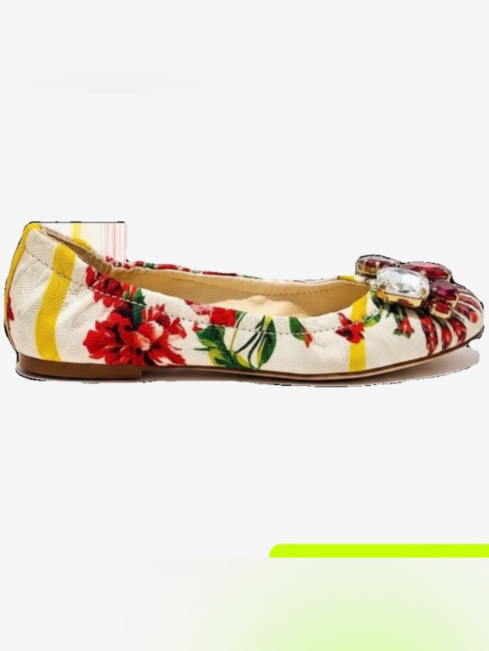 🛍️Dolce & Gabbana Authentic Bellucci Floral Ballet Flats Size 35